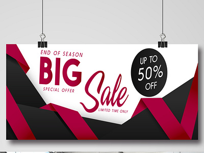 Big sale banner design vector