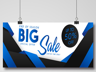 Big sale banner design vector