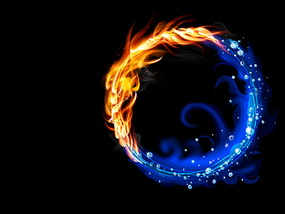 Creative design vector with Ring Fire action