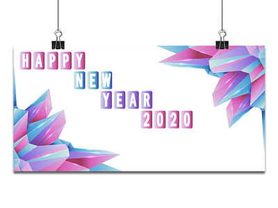 Happy new year 2020 banner design vector 2020 background banner celebration christmas decoration design glitter gold golden happy holiday illustration luxury new number party poster shiny vector