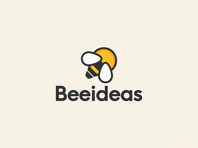 Beeideas Logo (animal logo concept) abstract art branding design flat geometric gif guides logo minimal type vector