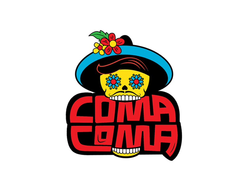 Logo Design for comacoma at open design animation app art artist branding design food graphic icon illustration lettering logo mexican food mexico typography ui ux vector web website