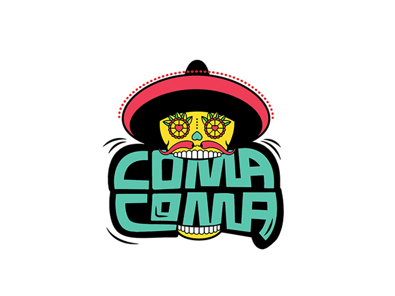 Logo Design for Comacoma @opendesign animation art artist branding design food food art graphic graphic design icon illustration indian logo maxican skull travel typography ui ux web