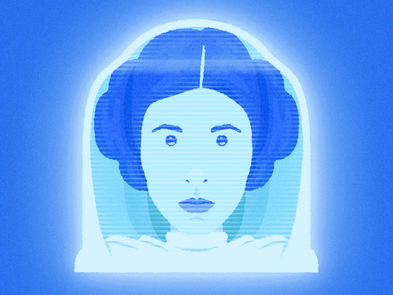 She probably didn't need Obi's help. animation illustration motion graphics star wars