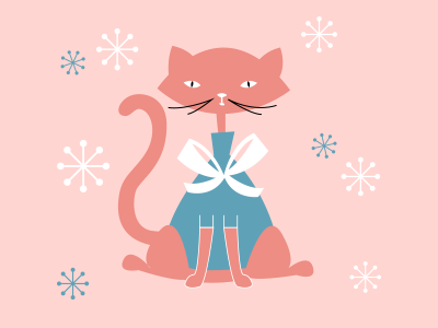 Christmas Kitty illustration