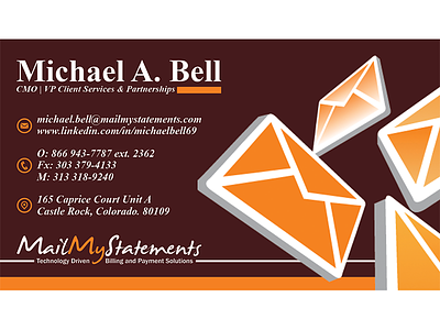 Business Card For MailMyStatements