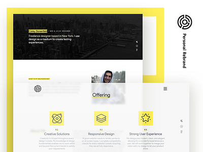 Personal Rebrand - About clean freelance modern personal rebrand ui web design website website redesign