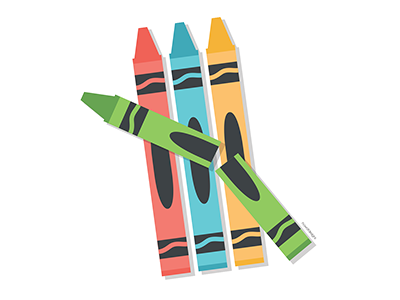 Broken crayons still colour ❤️ 💛 💚 💙 💜 colour cute flat vector illustration love vector vector art vector illustration