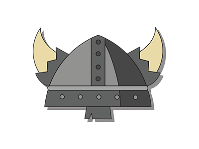 I've taken a viking to you 💕 cute flat vector helmet history illustration look at them horns love vector art viking
