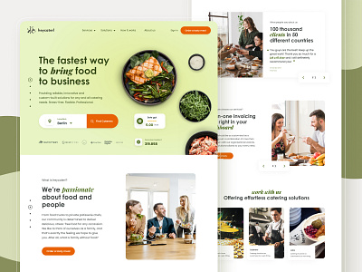 Heycater Website Redesign caterer catering concept design figma food ui ui ux ux web design website website redesign