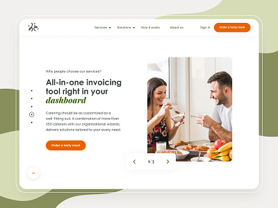 Heycater - all in one caterer catering concept design figma food ui ui ux ux web design website
