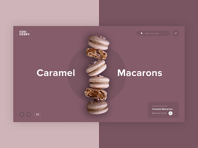 Coockery Website concept cook cooking design food macaron recipe ui ui ux ux web design