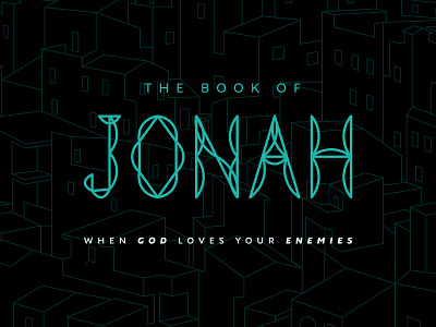 Jonah 1.0 ancient bible christianity church city des moines green iowa logo old testament typography urban