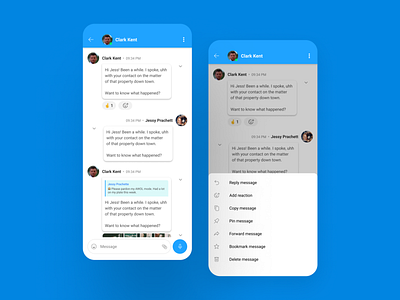 Chat screens - Light theme android android app design app branding clean creative design figma ios minimal ui ux