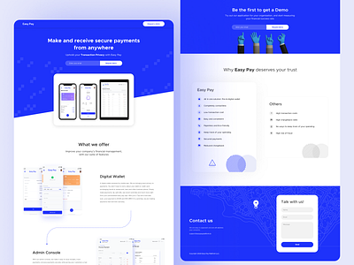 Easy Pay Platform's website redesign