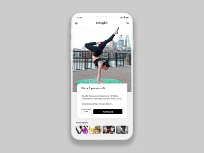 Preview page concept for Bringkit app clean creative cx design fitness app interface ios ui ux workout