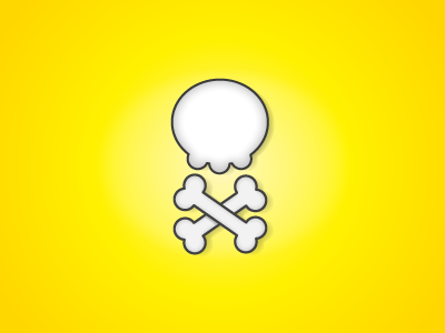Bones illustration illustrator yellow