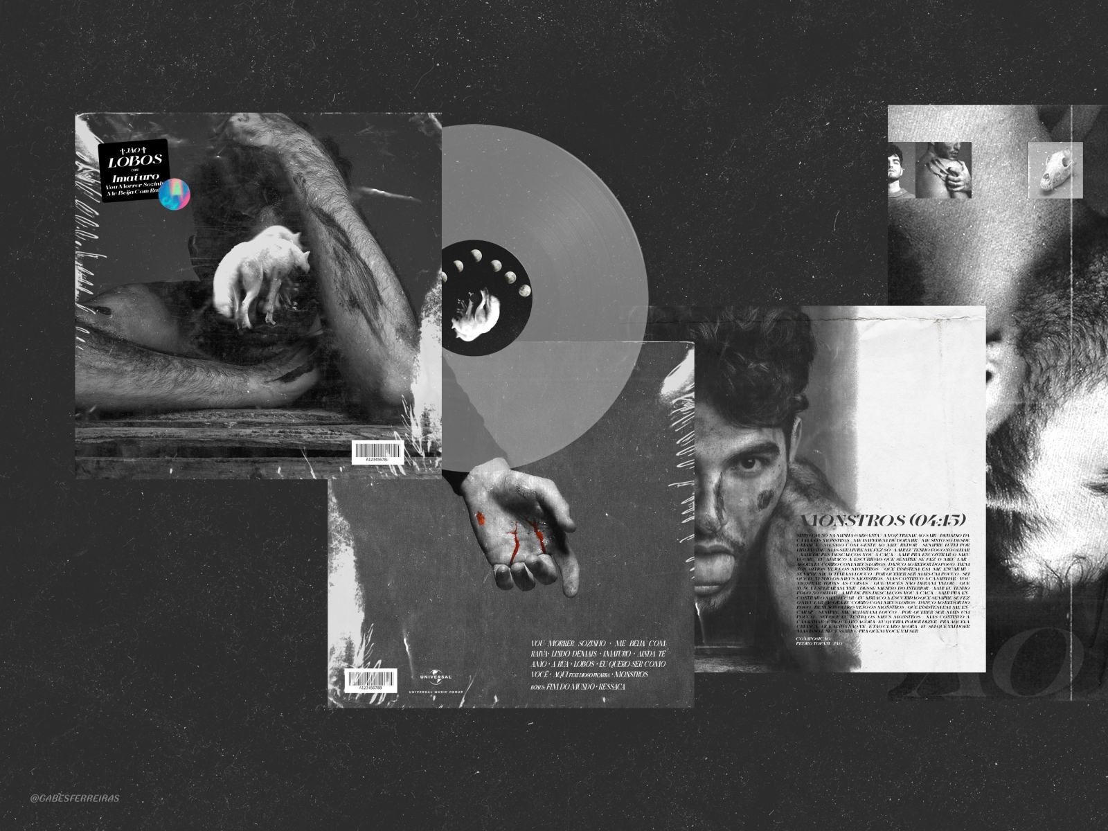 "Lobos" Vinyl Concept album album artwork album cover design