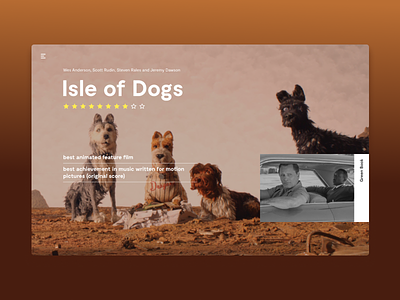 Isle of Dogs animation figma movie nominees oscars ui ui ux design ux web wesanderson