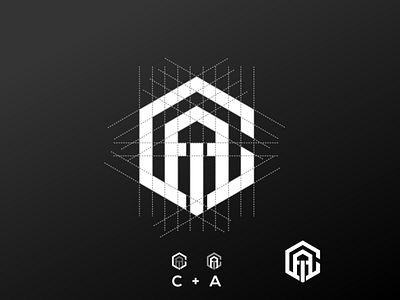 CA LOGO design illustration letter lettering logotype mark monogram symbol type typography