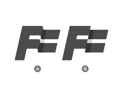 F Flag f ff letter logo logotype mark monogram symbol typography