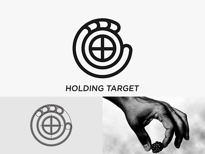 HOLDING TARGET design illustration letter lettering logo logotype mark monogram symbol type typography