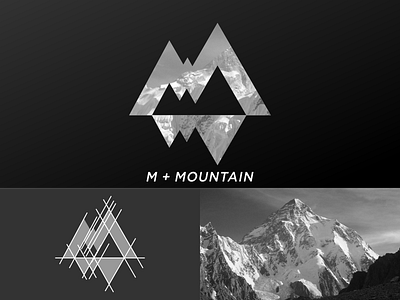 M for montain branding design illustration logo logotype mark monogram symbol type typography