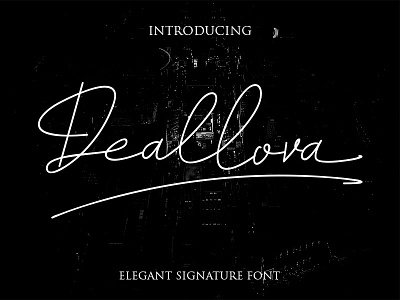 Dealova handalettering handwritten new font signature fot