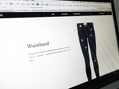 Developing a tooltip css3 denim e commerce fashion female html5 jean page shop tooltip website women