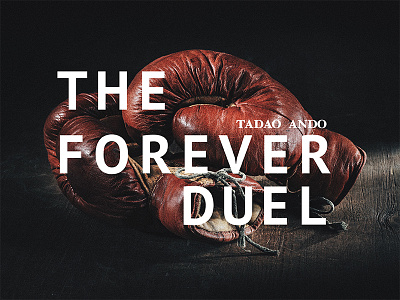 THE FOREVER DUEL丨Tadao Ando graphic