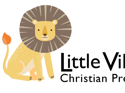 Little Village Logo branding icon lion logo preschool