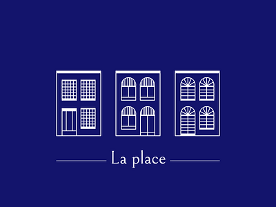 The place house logo vector