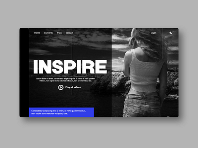 Inspire! inspire landingpage ui uiux userexperience userinterface ux webdesign webui