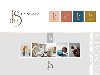 La Scala - Logo design art brand branding classic design elegant interior logo luxurious postmodern restaurant
