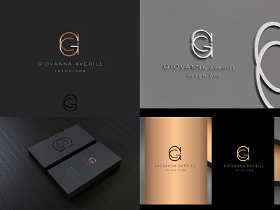 GA Interiors - Logo classy creative elegant interior design logo logotype luxury logo minimalist