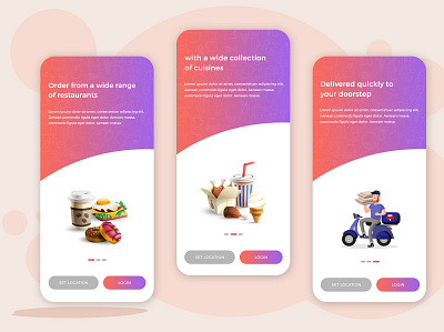 Onboarding Screen graphic design interaction design mobile app mobile app design onboarding flow onboarding screens onboarding ui onboarding ui design typography ui template ui ux design uidesign vector