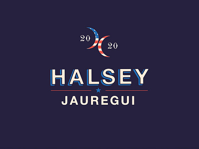Halsey // Jauregui 2020 america bisexual crescent election flag moons politics president singers stars stripes usa