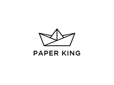 Paper King branding identity king logo max minimal paper pirsky
