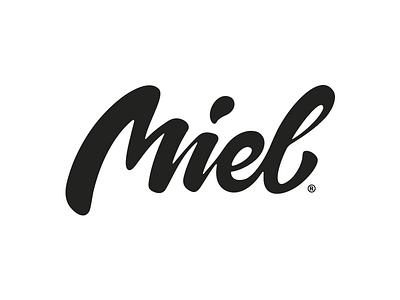 Miel Logotype brushpen custom handmade identity lettering logo logotype miel typography