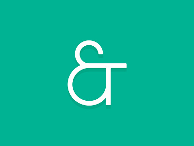 Ampersand ampersand lettering minimal sans serif typography