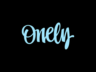 Onely v.1 brush calligraphy custom handmade lettering script typography