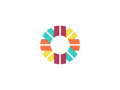 O branding circle hub identity logo mark minimal o symbol unified