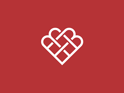 M+M+Heart branding celtic heart identity logo minimal simple symbol