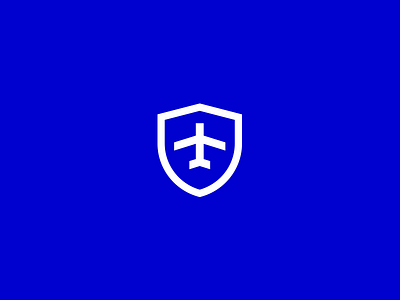 Flight & Safety aircraft airplane association branding clean club flight logo mark minimal simple symbol