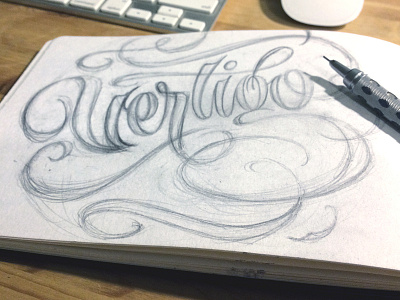 Sketching flourish handmade in progress lettering sketch swirls swoosh type