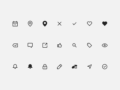 ejero icons by Max Pirsky for KICKFLIP on Dribbble