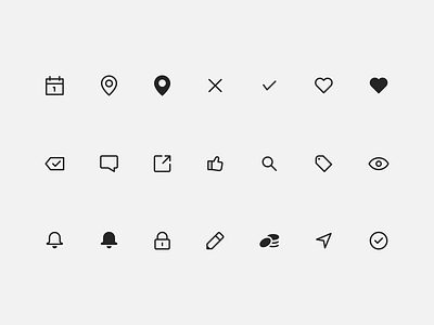 ejero icons icons kit line minimal navigation pictograms simple ui vector