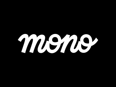 Mono v.2 branding custom identity lettering logo logotype minimal mono script simple typography