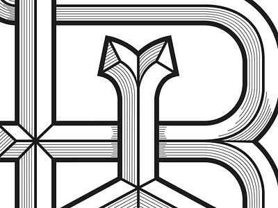 RW custom lettering lines logo monogram ragwear rw vector