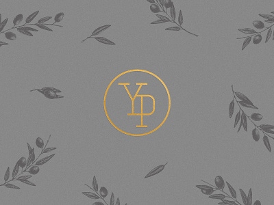 YP branding identity illustration lawyer leaves logo mark monogram olive olive branch pattern